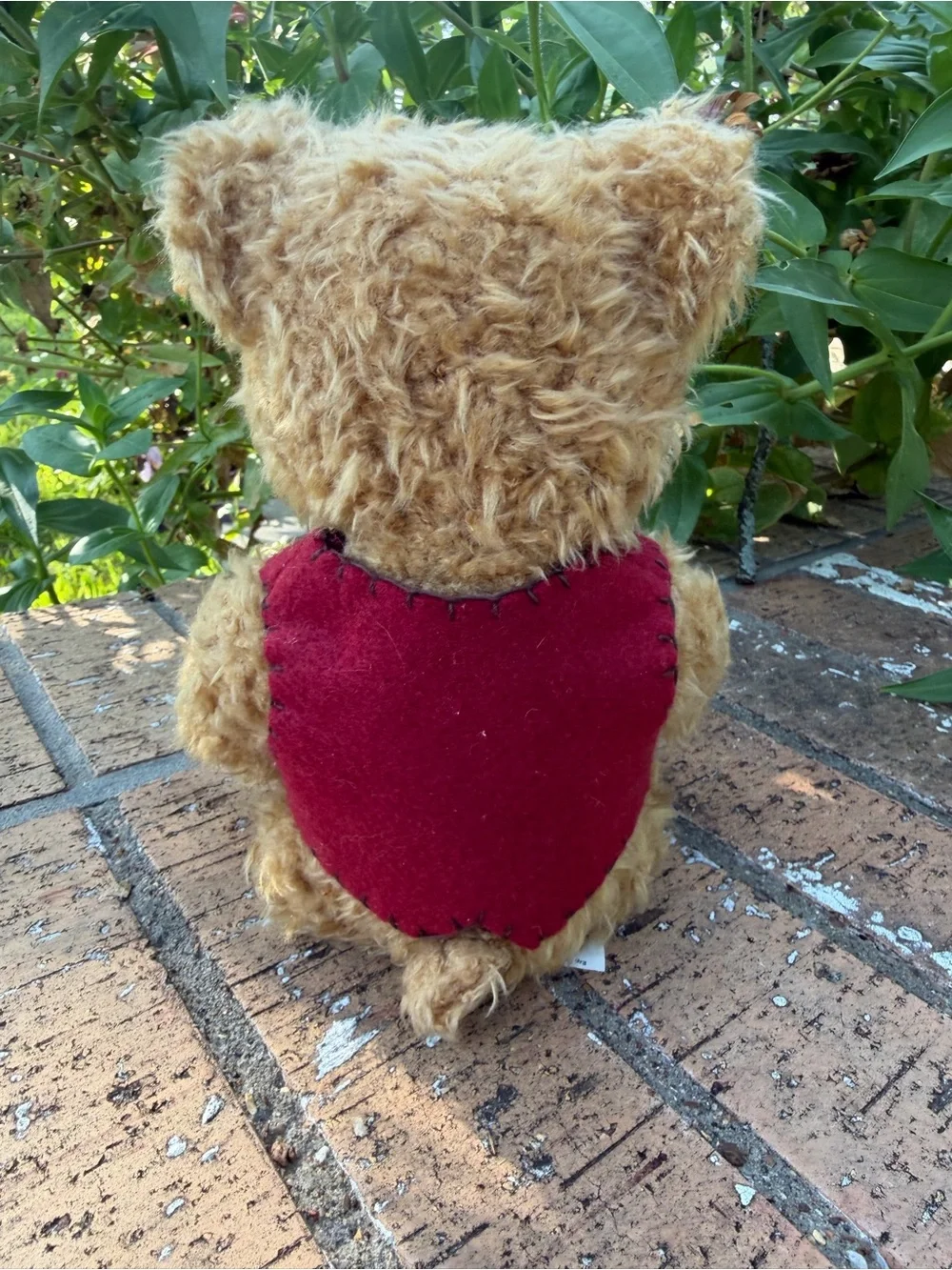 Vintage 1997 Gibson Greetings Classic Plush Teddy Bear with Red Vest - Kids Toys